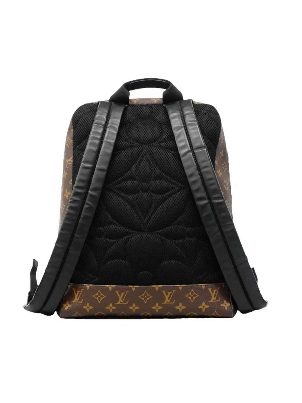 Louis Vuitton Backpack Monogram Macassar Dean Black Brown